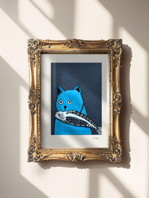 Cat with Fish II